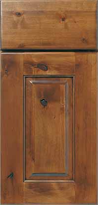 Lodge Door Alder Species Sage Stain